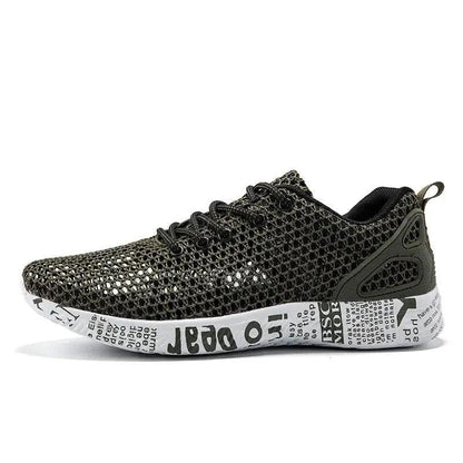 Casual Men's Shoes Breathable Sneakers Match Hollow Lace Board Shoes - MANDOTOS