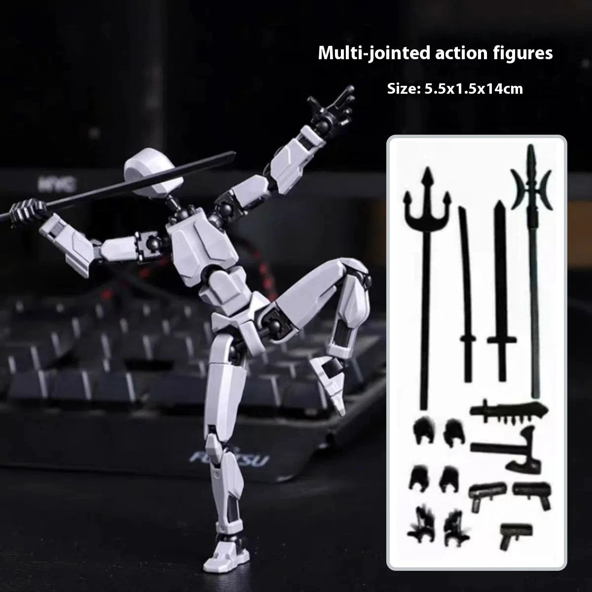 Multi-Jointed Shapeshift Robot - 3D Printed Action Model Toy - MANDOTOS