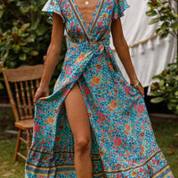 Tropical Bloom Maxi Dress