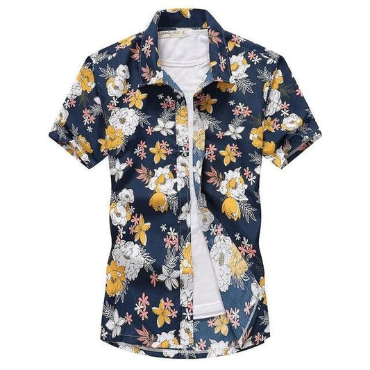 Aloha Shirts Short - sleeved Fashion Chemise Homme Blouse - MANDOTOS INTERNATIONAL0