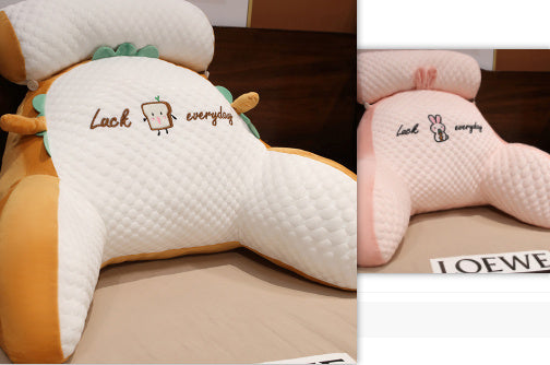 Sofa Fluffy Cushion Luncheon Pillow Triangle Reading Cushion Bedside Soft Large Backrest Lumbar Cushion Office Chair Cushion - MANDOTOS