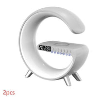 New Intelligent G Shaped LED Lamp Bluetooth Speake Wireless Charger Atmosphere Lamp App Control For Bedroom Home Decor - MANDOTOS INTERNATIONAL0
