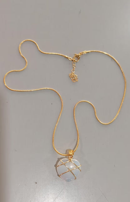 Fashion Moonstone Necklace For Cartoon Princess Love Girl Necklace Novelty Jewelry - MANDOTOS