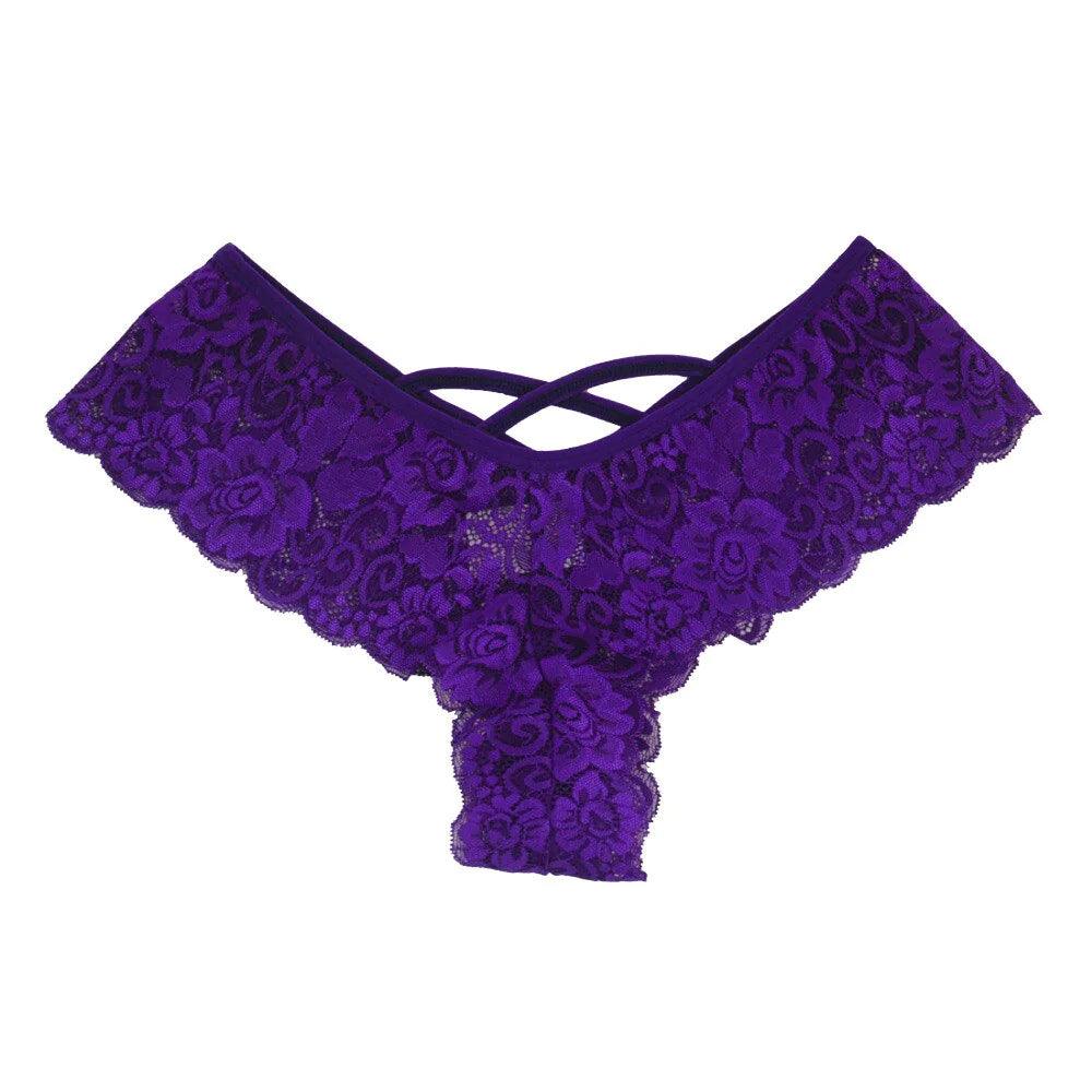 Chic 4-Pack Lace G-String Panties for Women - MANDOTOS