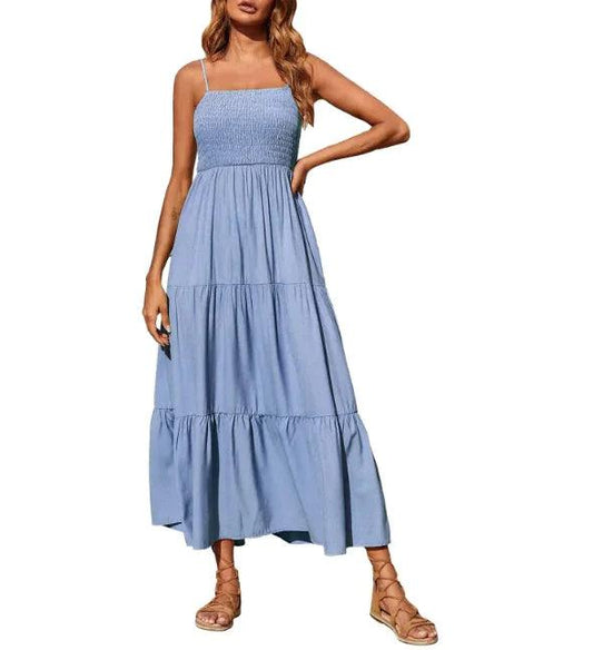 Chic Chiffon Layered Swing Dress - MANDOTOS