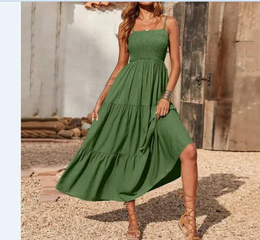 Chic Chiffon Layered Swing Dress - MANDOTOS