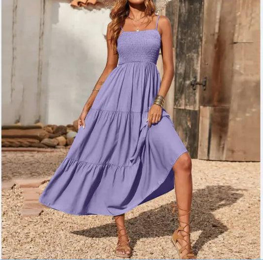 Chic Chiffon Layered Swing Dress - MANDOTOS