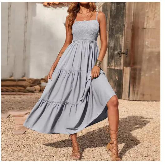 Chic Chiffon Layered Swing Dress - MANDOTOS