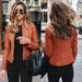 Chic Faux Leather Zip-Up - MANDOTOS