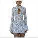 Chic Hollow-Out Bell Sleeve Dress - MANDOTOS