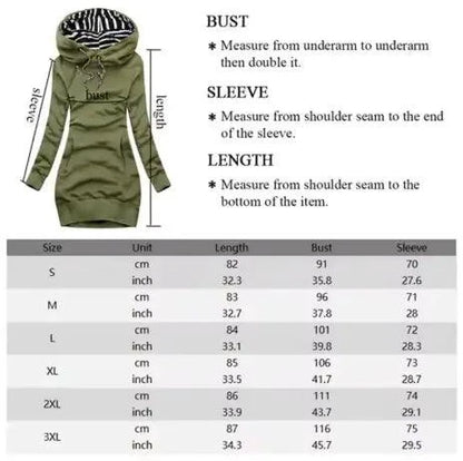 Chic Hooded Sweatshirt Dress - MANDOTOS