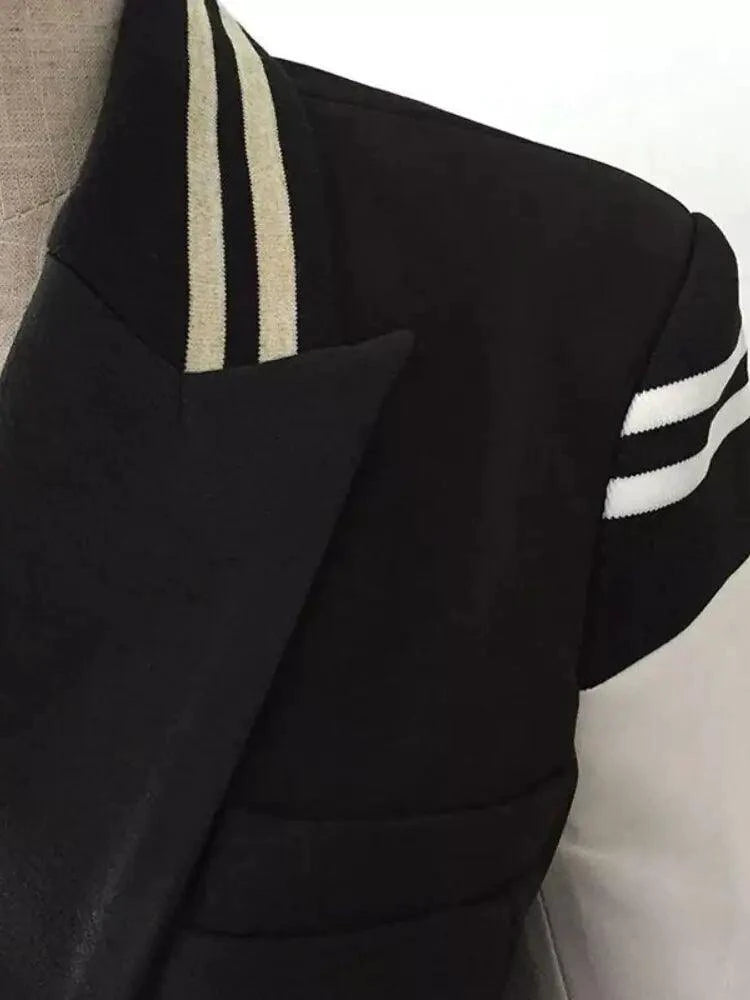 Chic Leather Blazer Coat - MANDOTOS