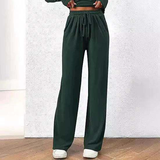 Chic Long-Sleeve Trousers Set - MANDOTOS
