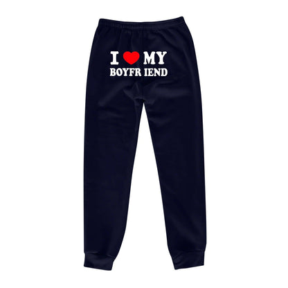 Chic Love Print Trousers - MANDOTOS