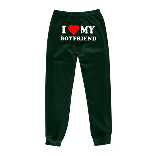 Chic Love Print Trousers - MANDOTOS