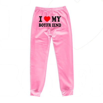 Chic Love Print Trousers - MANDOTOS