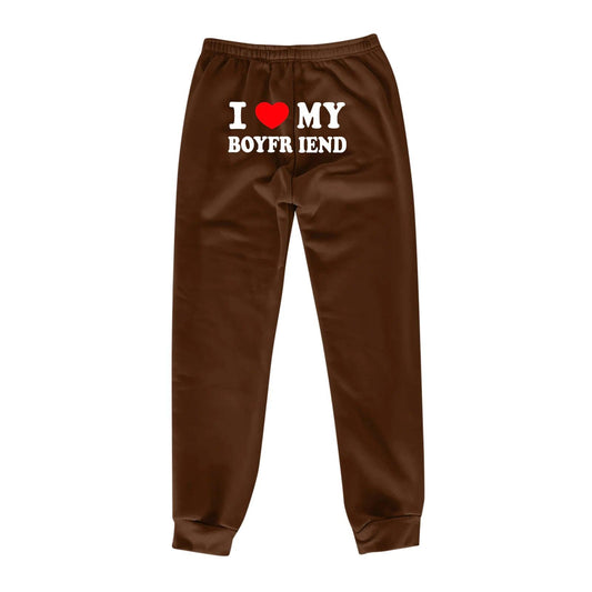 Chic Love Print Trousers - MANDOTOS
