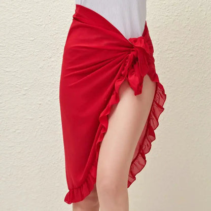 GlamourWave Chiffon Beach Wrap - Effortless Elegance for Sunny Days - MANDOTOS