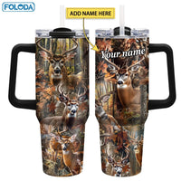 40 oz Stainless Steel Vacuum Travel Mug with Handle - MANDOTOS INTERNATIONAL