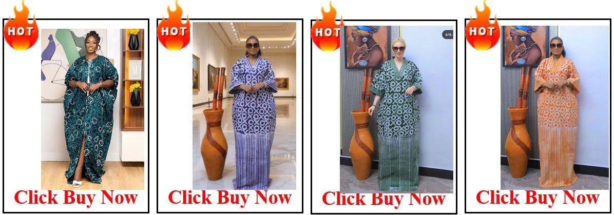 Elegant African V-neck Maxi Dress for Wedding Party - MANDOTOS INTERNATIONAL