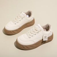 Color Block Height Increasing Sneakers – Lace-Up Low Top