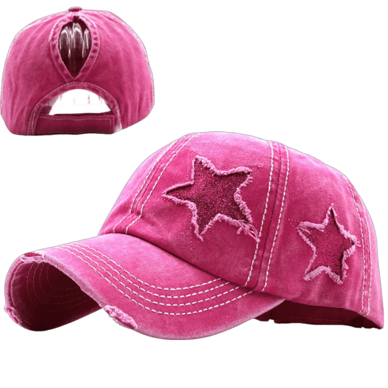 Star Denim Baseball Cap - MANDOTOS