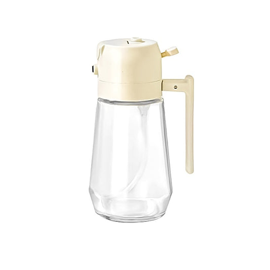 470ML Olive Oil Sprayer Dispenser For Cooking BBQ 2 In 1 Glass Oil Vinegar Soy Sauce Spray Kitchen Oil Bottle For Air Fryer - MANDOTOS