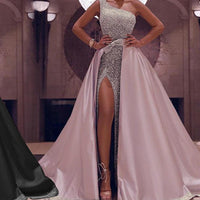 New One-Shoulder Mopping Evening Dress MANDOTOS