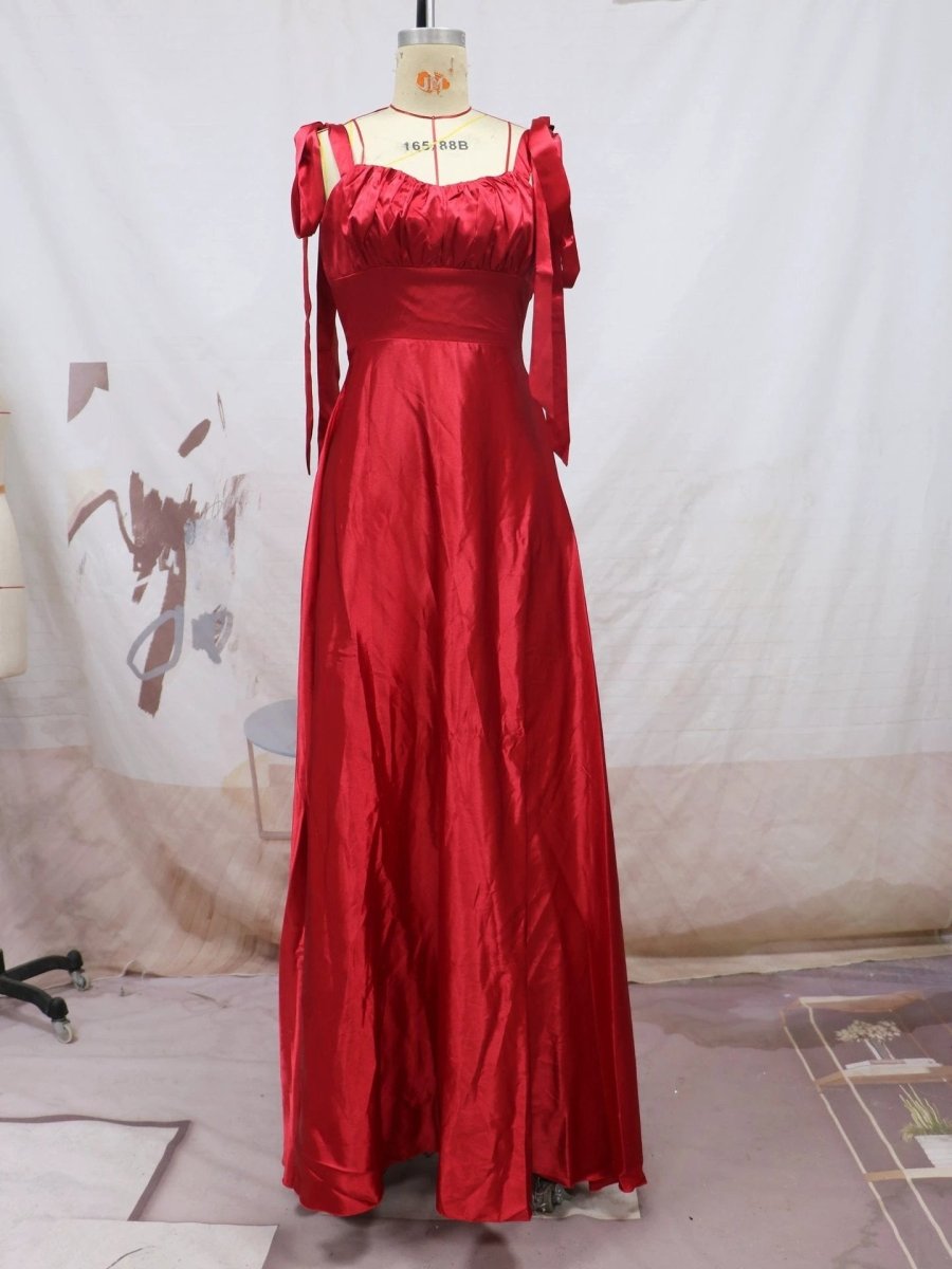 Fashion Dress Sleeveless Camisole Gown Evening Bridesmaid Dress Women MANDOTOS