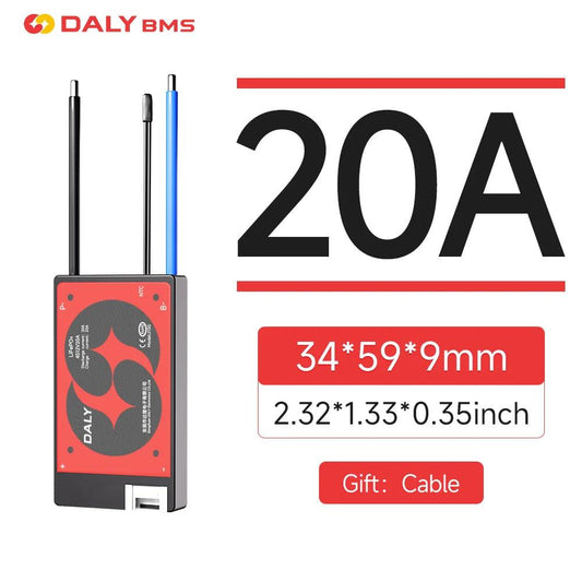 DALYBMS 20A 30A 60A For 4S12V Lifepo4 battery pack Li-ion 7S 24V 10S 36V Protect charge and discharge with passive balancer - MANDOTOS