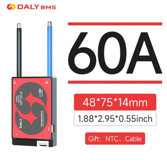 DALYBMS 20A 30A 60A For 4S12V Lifepo4 battery pack Li-ion 7S 24V 10S 36V Protect charge and discharge with passive balancer - MANDOTOS