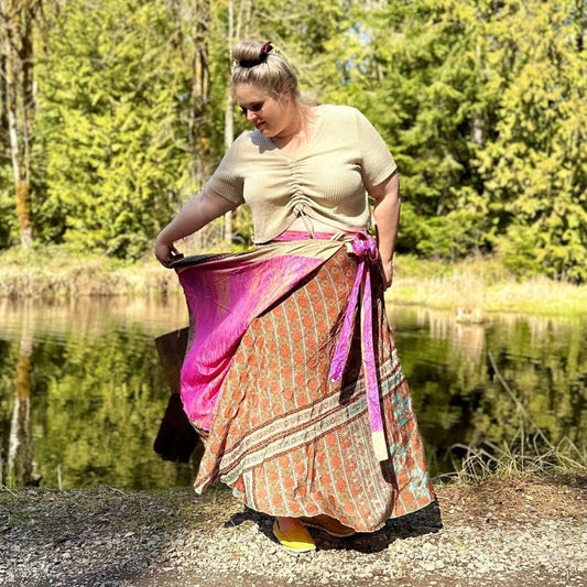 The Original Sari Wrap Skirt - MANDOTOS INTERNATIONALClothing and Accessories