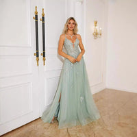 Women Evening Dresses Suspender Dance Dress Long MANDOTOS