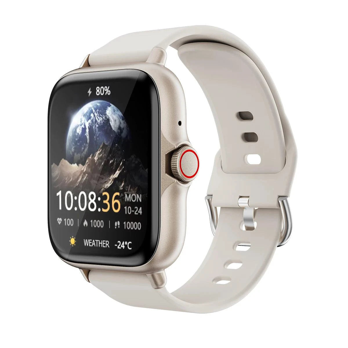 SmartTech 1.83'' Waterproof Smart Watch - Call & Message Alerts, Sleep Monitoring, Sports Pedometer for iPhone & Android - MANDOTOS