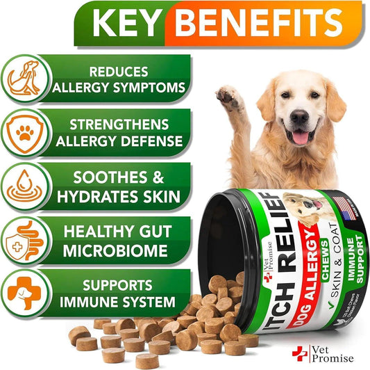 Dual-Pack Anti-Allergy Dog Chews 240 Ct - MANDOTOS