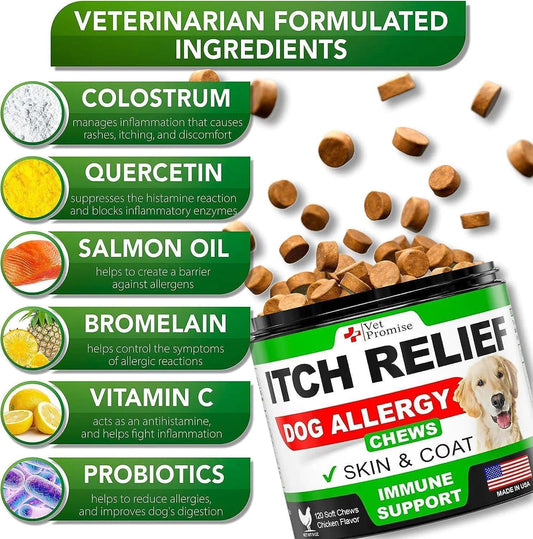 Dual-Pack Anti-Allergy Dog Chews 240 Ct - MANDOTOS