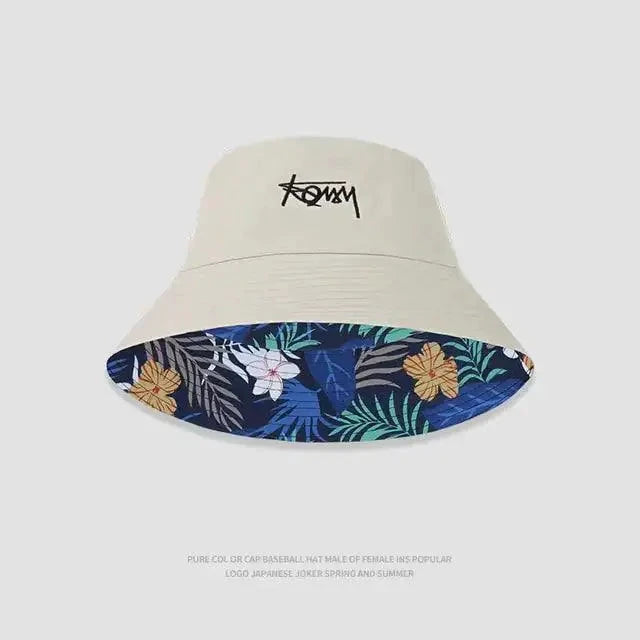 Tropical Vibes Dual-Style Men's Hawaiian Bucket Hat - Embrace Adventure in Every Season - MANDOTOS