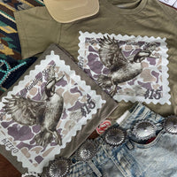 Duck Stamp Graphic Tee - Olive Green
