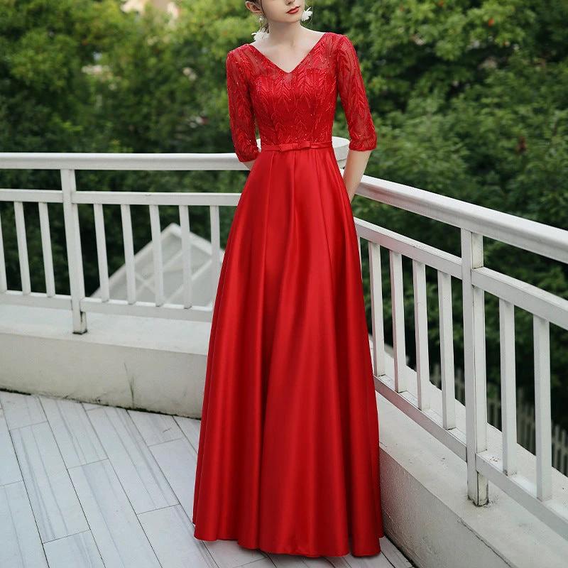 Banquet Party Elegant Evening Dress Women MANDOTOS