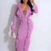 Pure Color Tied Stringy Selvedge Dress MANDOTOS