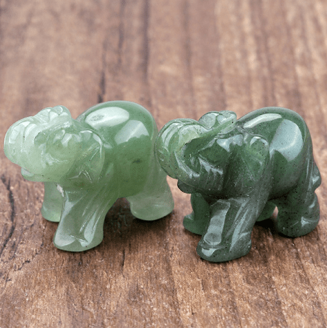 Mini Elephant Crystal Sculpture - MANDOTOS INTERNATIONAL