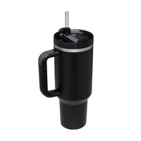 40 Oz Tumbler With Handle Straw Insulated, Stainless Steel Spill Proof Vacuum Coffee Cup Tumbler With Lid Tapered Mug Gifts For Valentine Lover Suitable For Car Gym Office Travel - MANDOTOS
