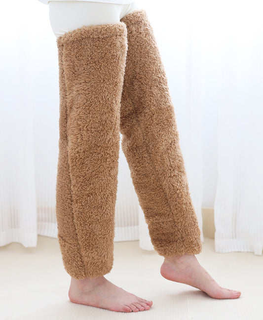 Over Knee High Fuzzy Long Socks Winter Warm Cold Leg Knee Joint Cold-proof Stockings Home Floor Sleeping Socks - MANDOTOS
