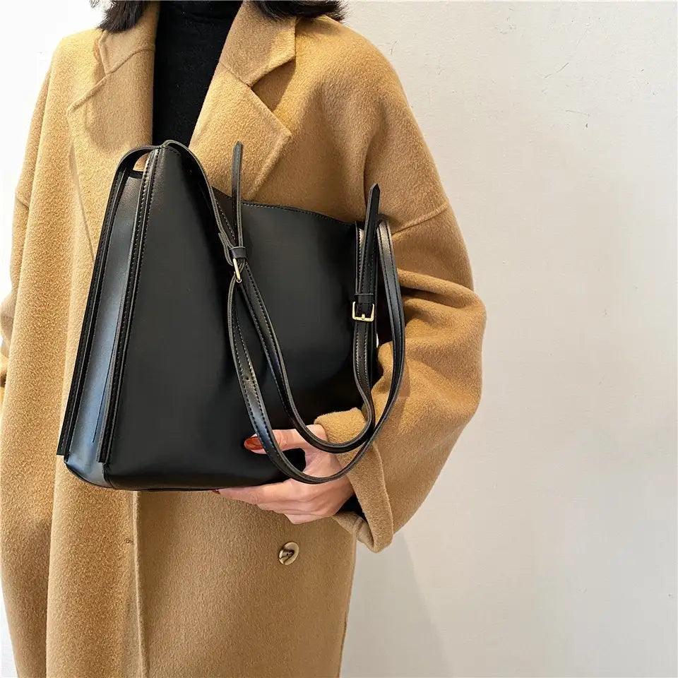 Olives Vegan Leather Tote - MANDOTOS
