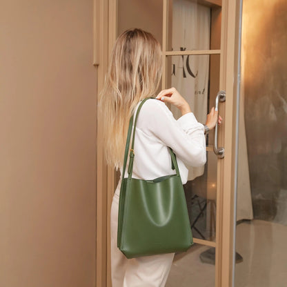 Olives Vegan Leather Tote - MANDOTOS