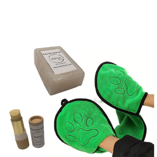 EcoPure Pets: 3-Piece Natural Grooming Kit - MANDOTOS