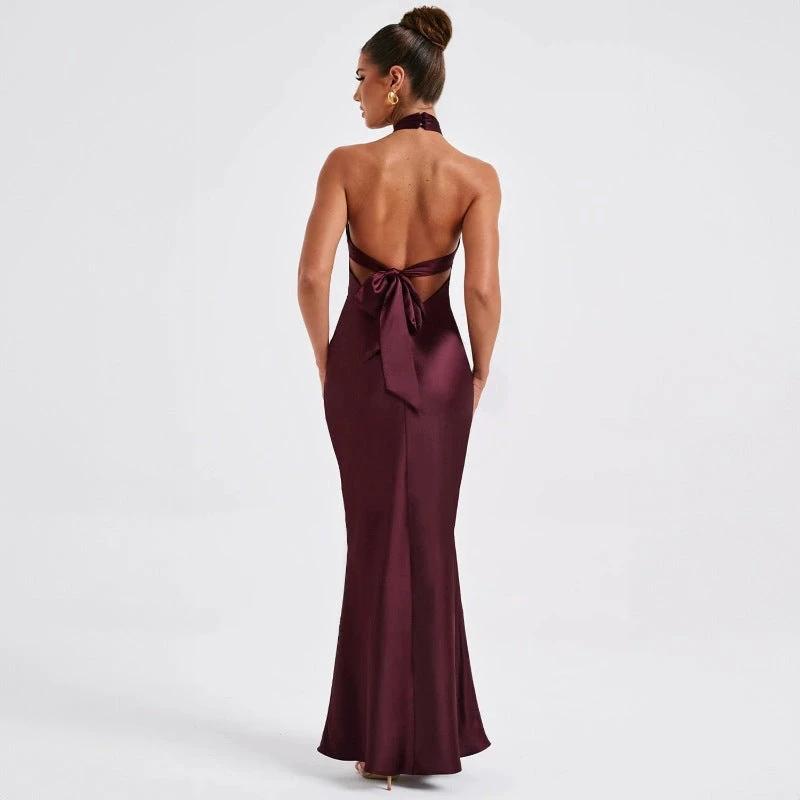 Summer Fashion Elegant Backless Sleeveless Dress MANDOTOS