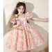 Ladies' Blush Floral Puff Sleeve Mini