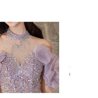 Evening Gown Women's Halter French Style MANDOTOS