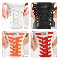 Elastic No-Tie Shoelaces with Press Lock for Sneakers - Kids & Adults - MANDOTOS INTERNATIONAL